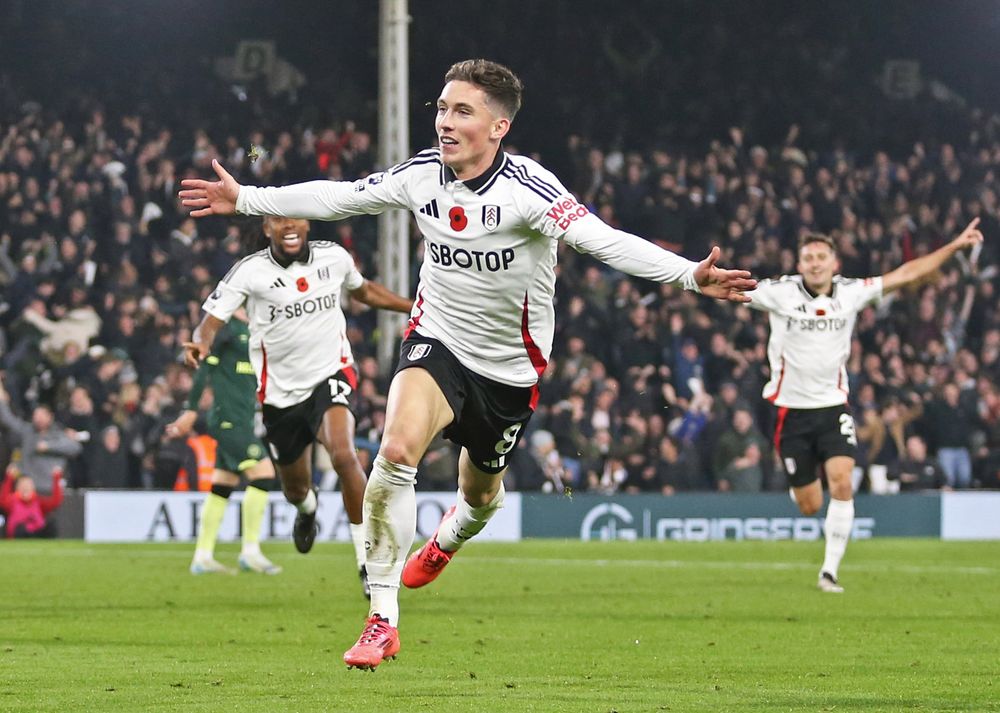 Alex Iwobi and Timothy Castagne run to celebrate with Harry Wilson after his winning goal against Brentford Alex Iwobi and Timothy Castagne run to celebrate with Harry Wilson after his winning goal against Brentford