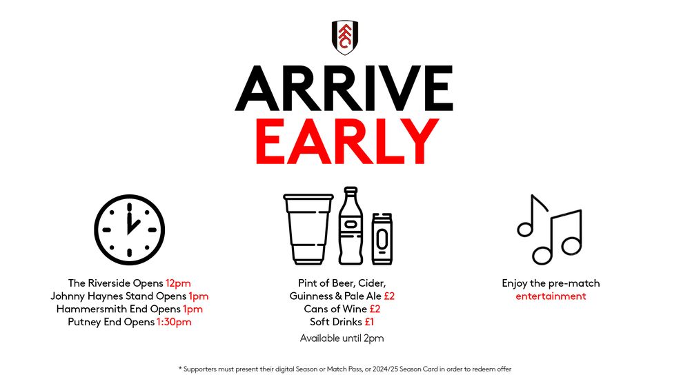 Arrive Early - Aston Villa Arrive Early - Aston Villa