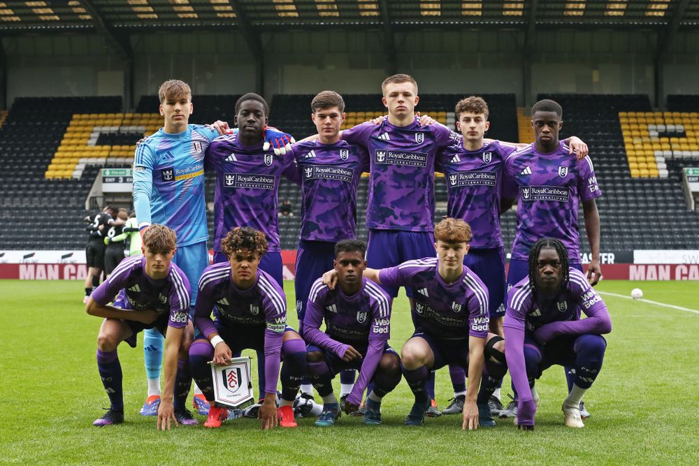 Fulham U18s pose for a team photo ahead of their FA Youth Cup tie against Notts County Fulham U18s pose for a team photo ahead of their FA Youth Cup tie against Notts County