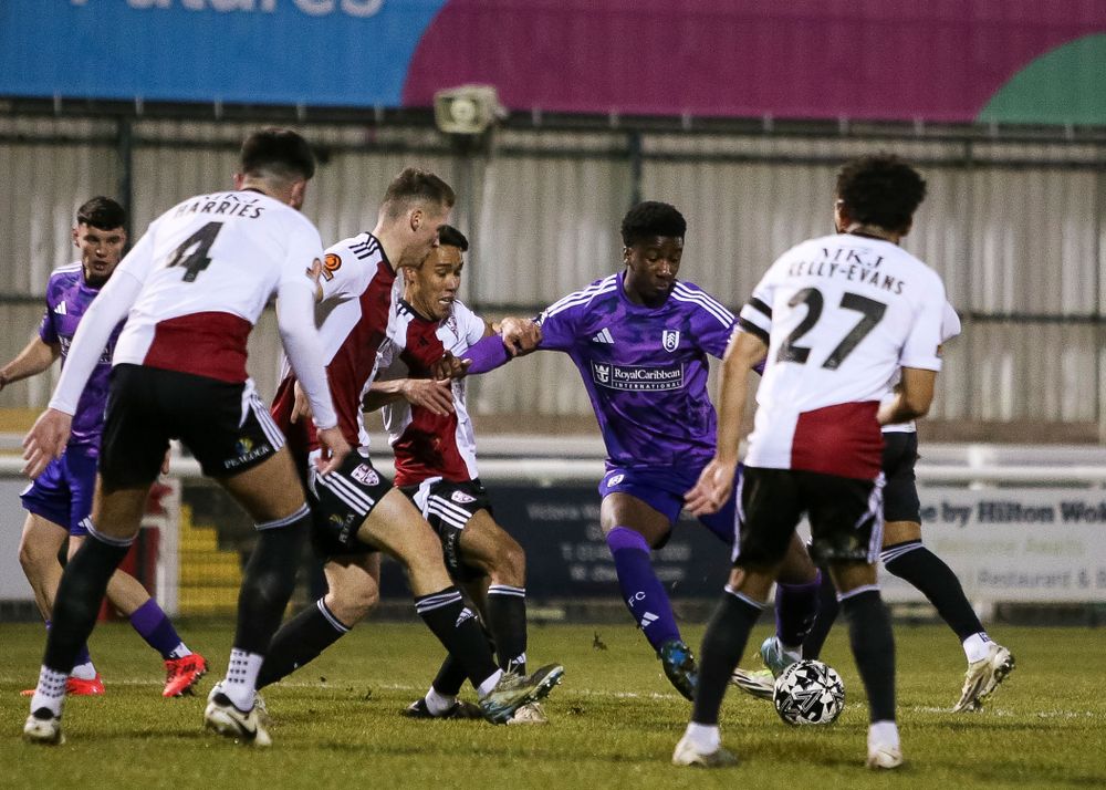 Aaron Loupalo-Bi gives Fulham Under-21s the lead against Woking Aaron Loupalo-Bi gives Fulham Under-21s the lead against Woking