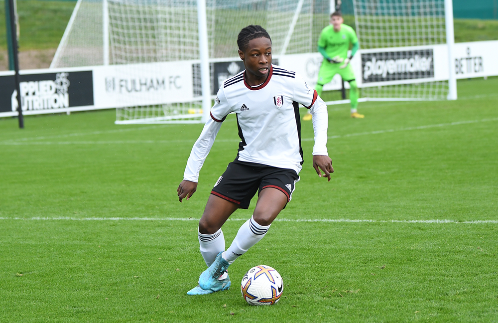 Nwoko in action vs Brighton Nwoko in action vs Brighton