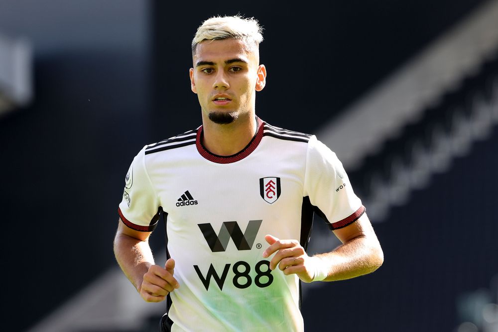 Andreas Pereira in action against Brentford Andreas Pereira in action against Brentford