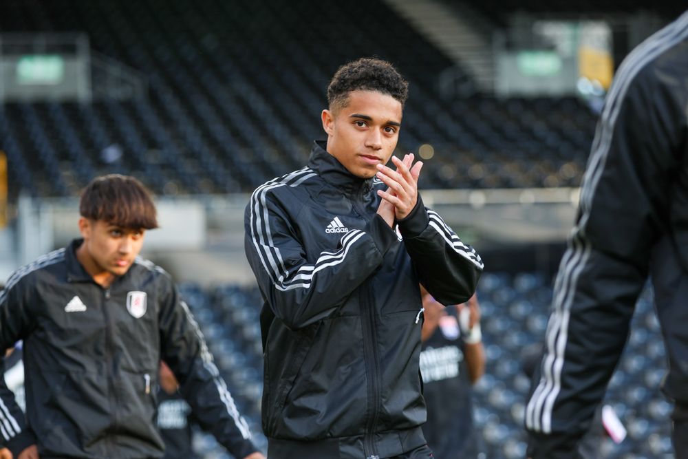 Josh King applauds the Fulham fans at Craven Cottage