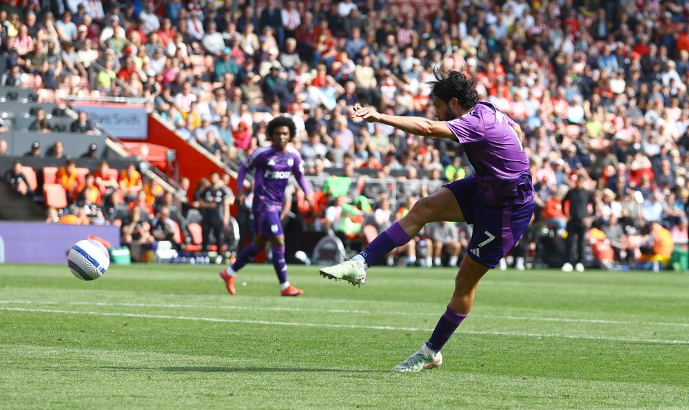 Raul gets a shot away Raul gets a shot away
