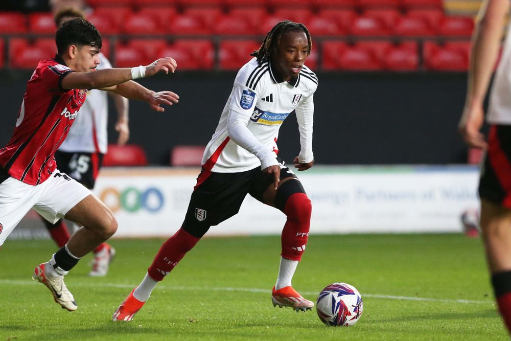 Fulham U21s forward Terrell Works in action against Walsall Fulham U21s forward Terrell Works in action against Walsall