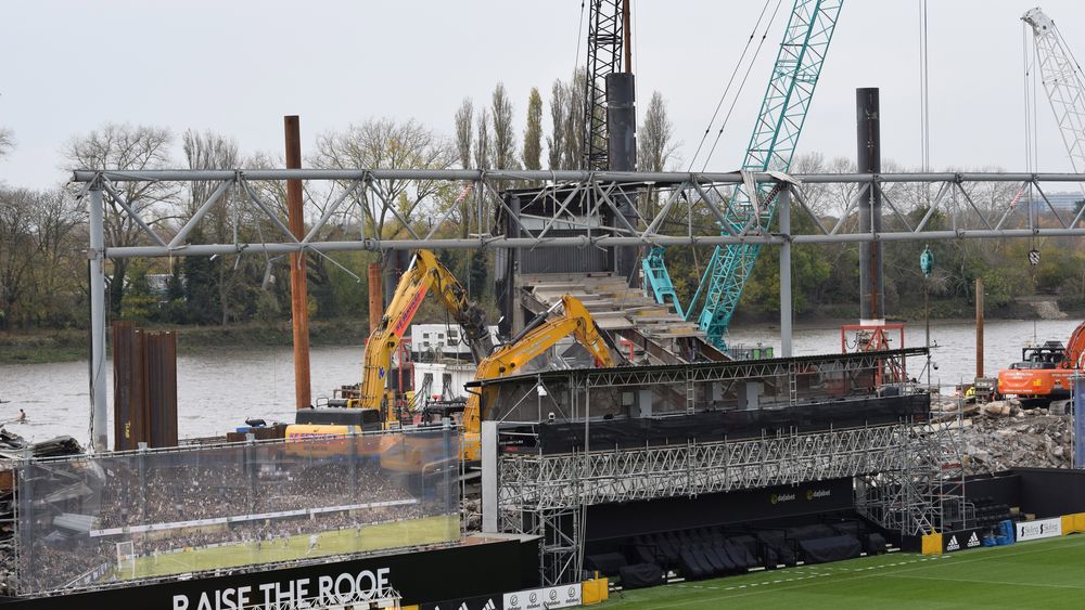 Fulham Riverside Development Fulham FC - Works Update - Riverside Demolition Continues