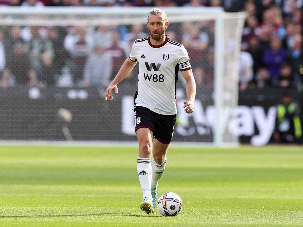 Tim Ream in action against West Ham United Tim Ream in action against West Ham United