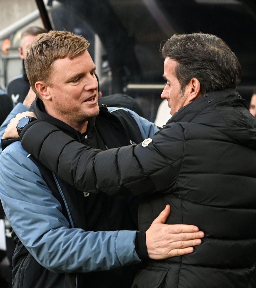 Marco Silva greets Eddie Howe
