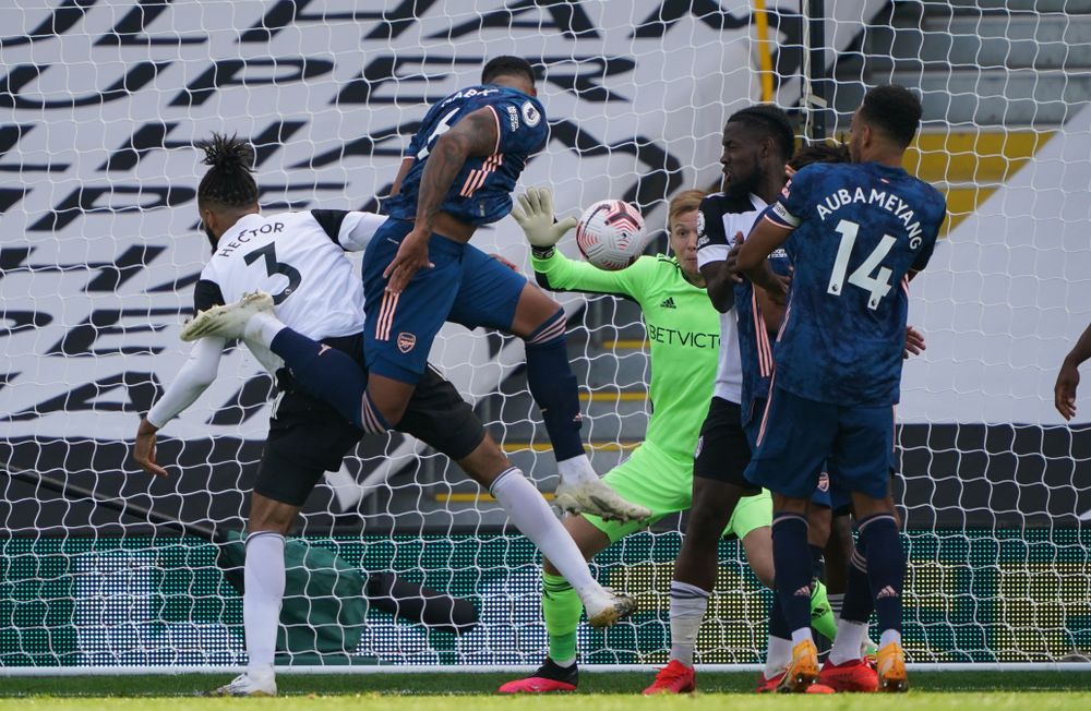 Gabriel scores the second Arsenal goal