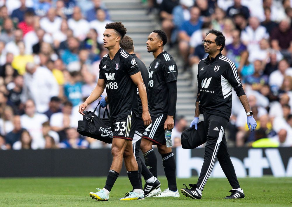 Antonee Robinson leaves the field with an injury Antonee Robinson leaves the field with an injury