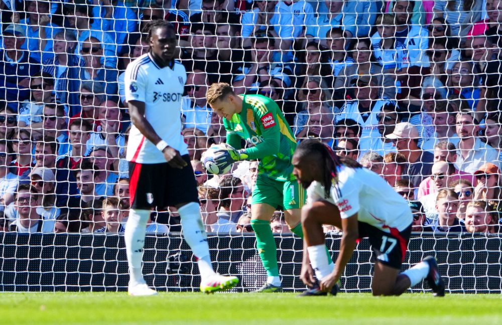 Bernd Leno reacts after Fulham concede against Everton Bernd Leno reacts after Fulham concede against Everton