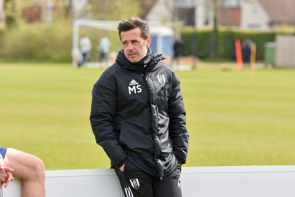 Marco Silva during training Marco Silva during training