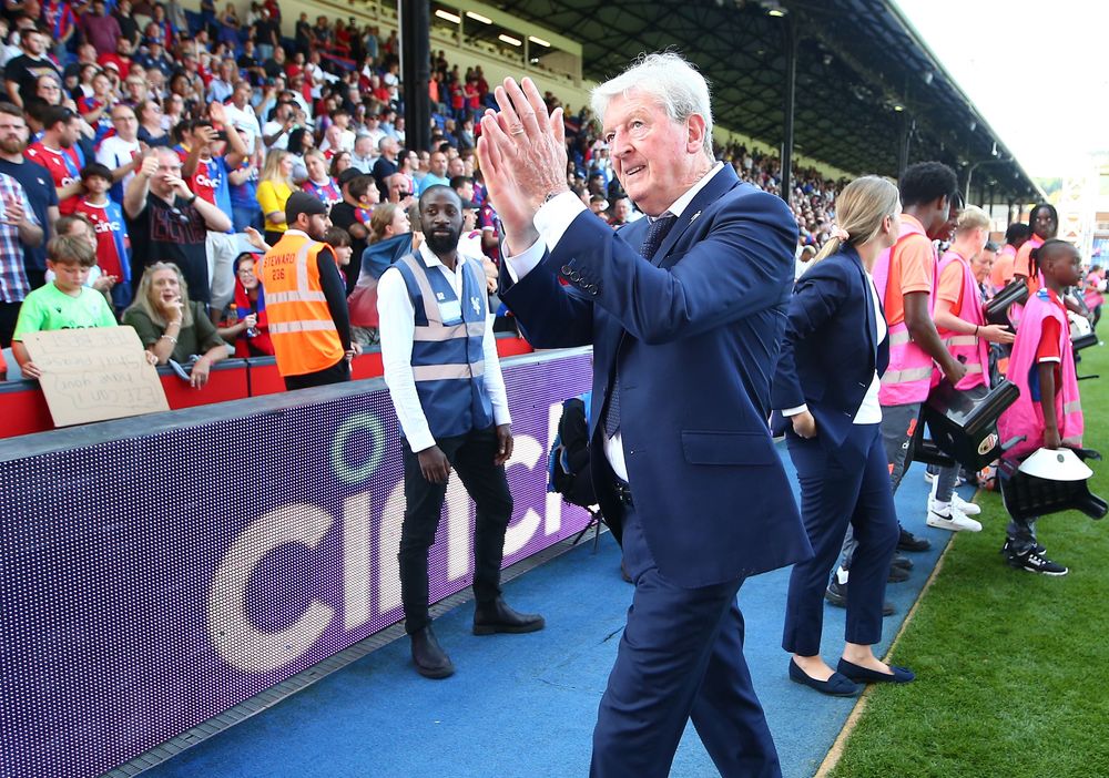 Roy Hodgson applauds the Crystal Palace fans Roy Hodgson applauds the Crystal Palace fans