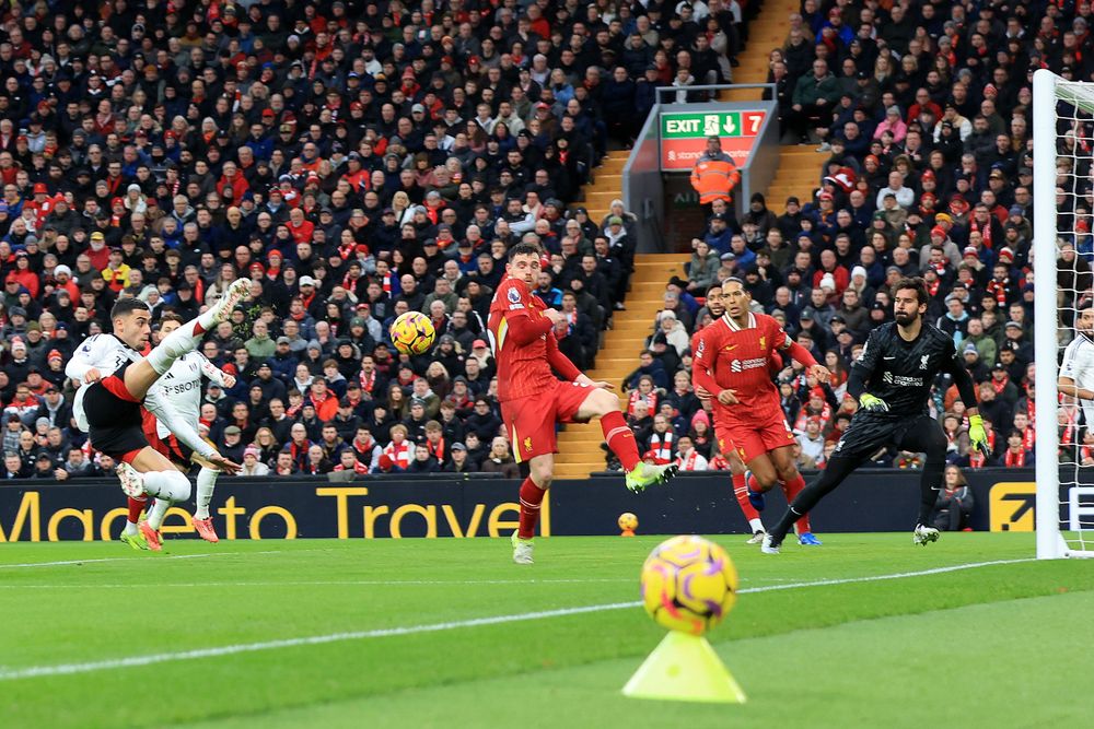 Andreas Pereira scores at Anfield