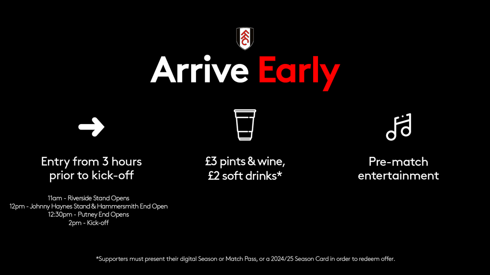 Arrive Early - Arsenal