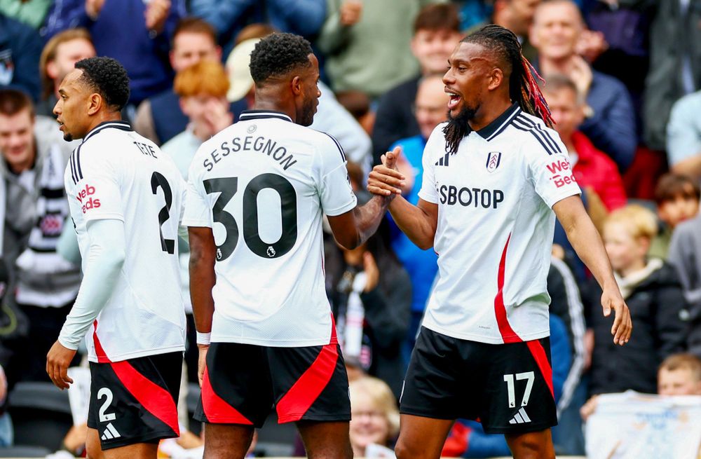 Ryan Sessegnon celebrates with Alex Iwobi Ryan Sessegnon celebrates with Alex Iwobi