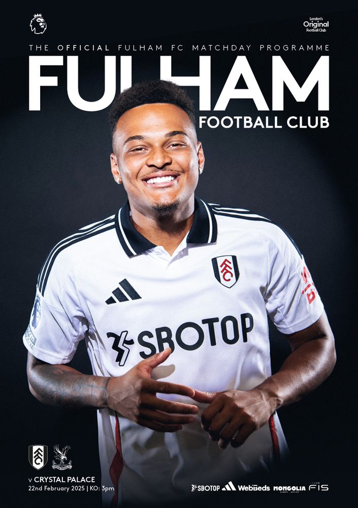 Rodrigo Muniz on the front of the Crystal Palace programme Rodrigo Muniz on the front of the Crystal Palace programme