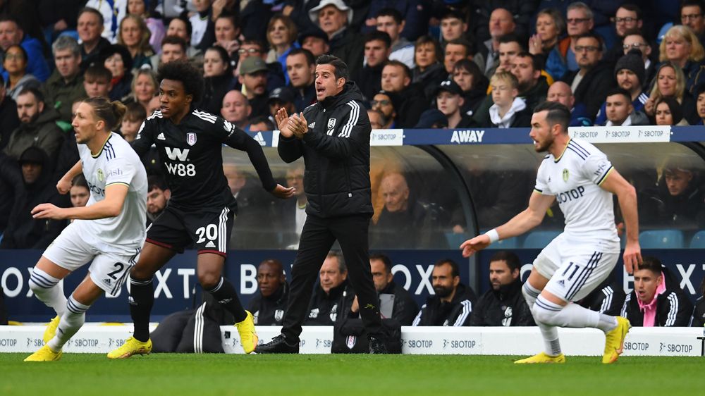 Marco Silva on the touchline at Leeds