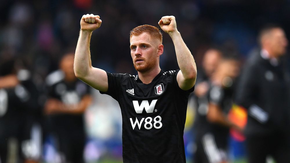 Harrison Reed celebrates in Leeds on Sunday