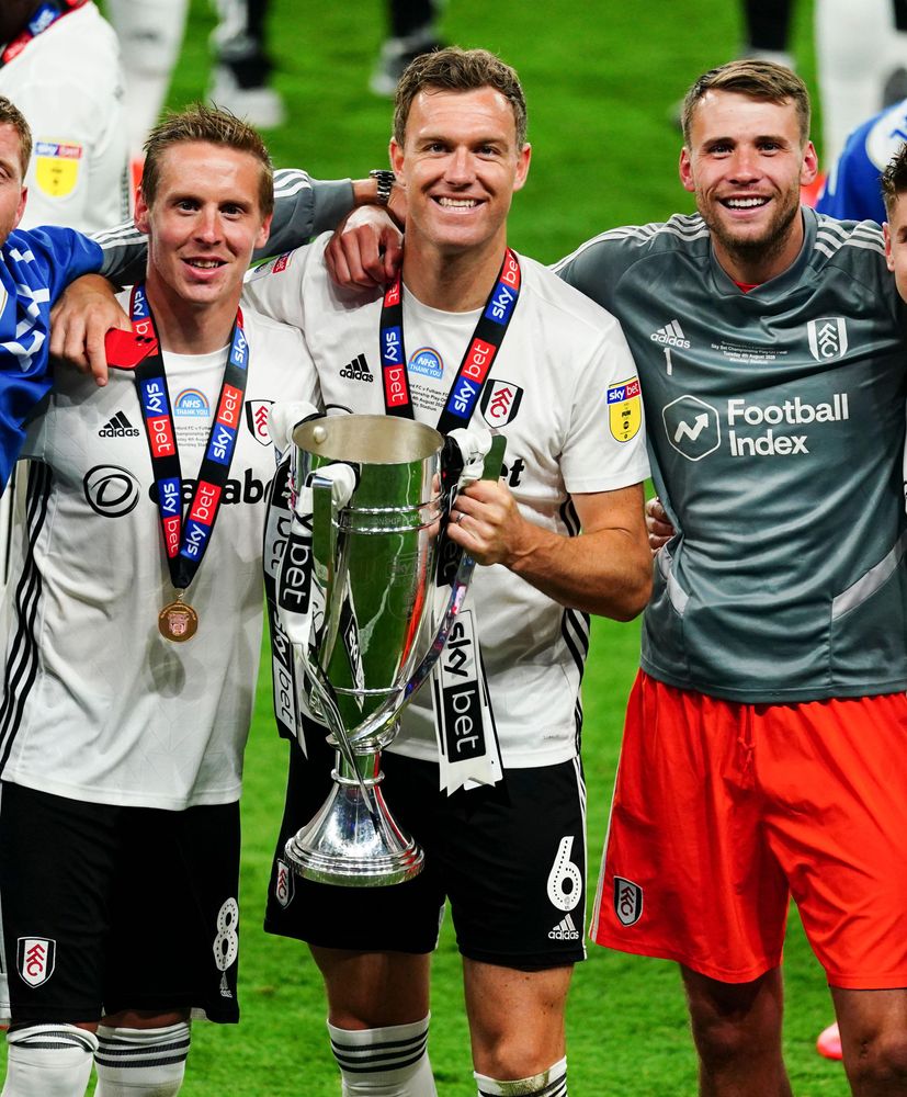Stefan Johansen, Kevin McDonald and Marcus Bettinelli at the 2020 Play-Off Final Stefan Johansen, Kevin McDonald and Marcus Bettinelli at the 2020 Play-Off Final