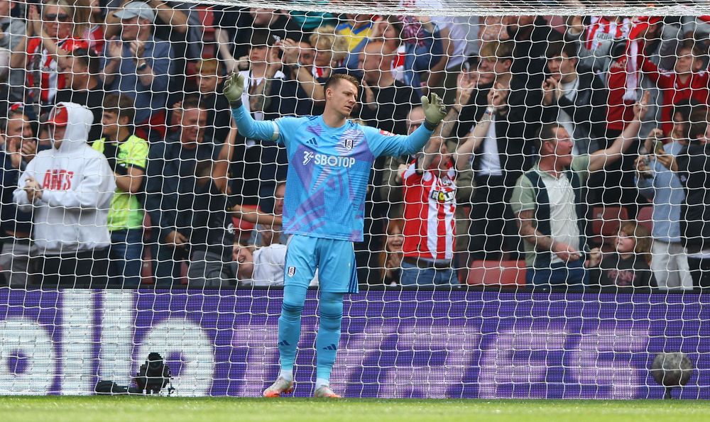 A frustrated Bernd Leno after conceding the opener A frustrated Bernd Leno after conceding the opener
