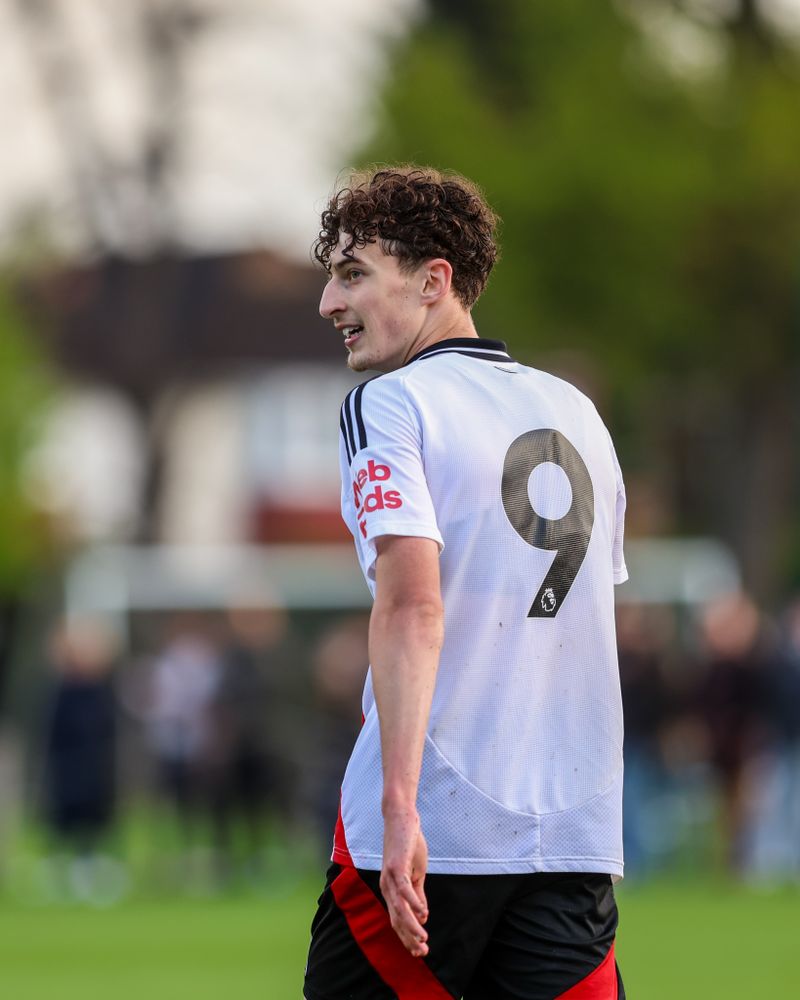 Tom Wingate celebrates after scoring for Fulham Under-18s against Chelsea Under-18s Tom Wingate celebrates after scoring for Fulham Under-18s against Chelsea Under-18s