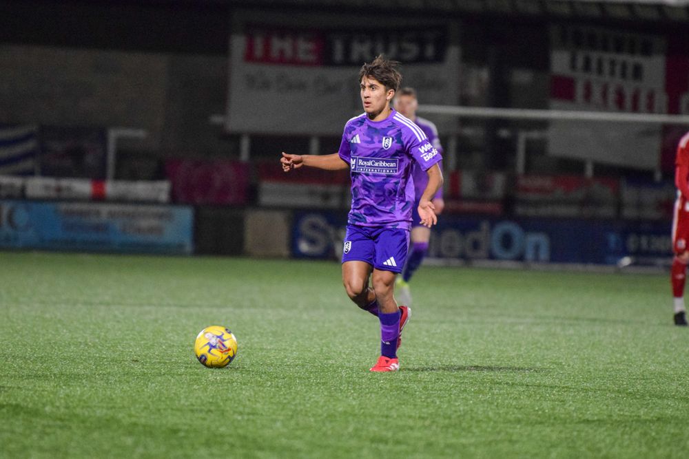 Seth Ridgeon on the ball for Fulham U18s against Exeter City U18s Seth Ridgeon on the ball for Fulham U18s against Exeter City U18s