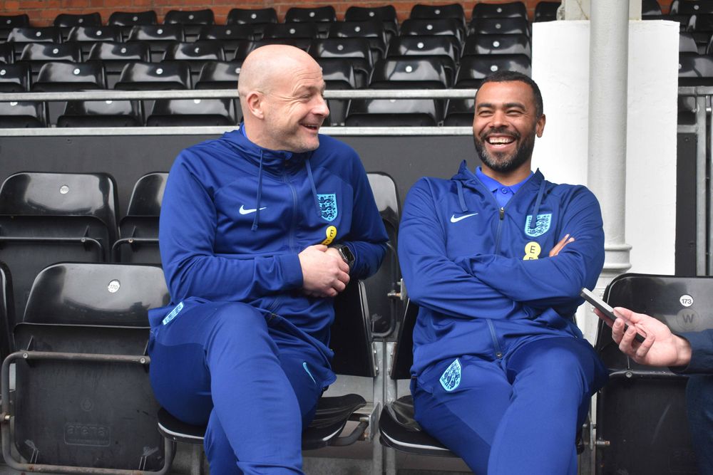 Lee Carsley and Ashley Cole speak to fulhamfc.com Lee Carsley and Ashley Cole speak to fulhamfc.com