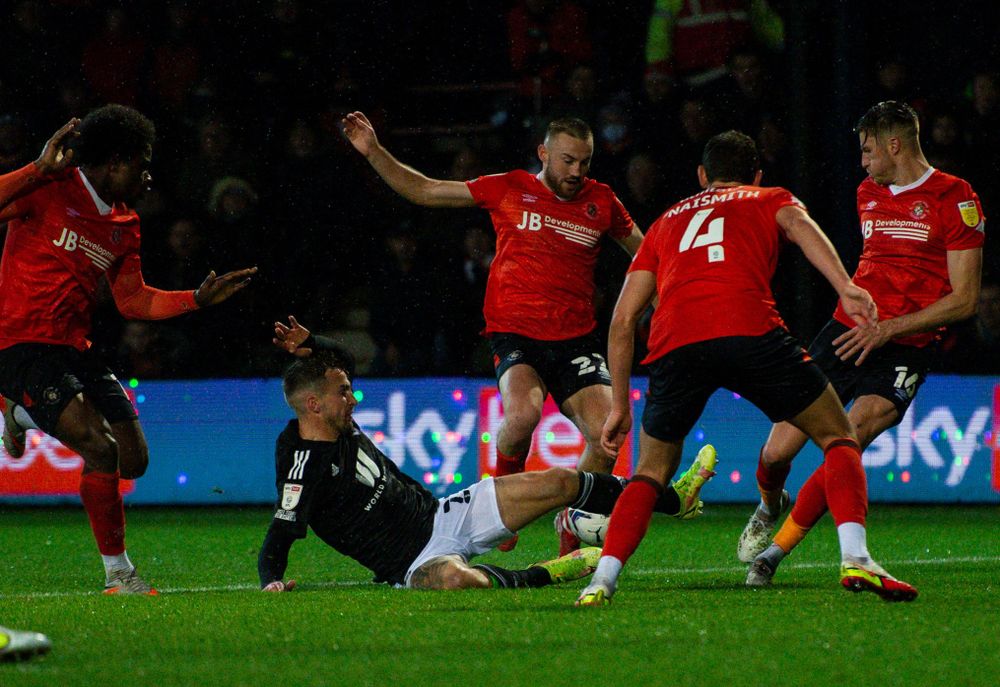 Joe Bryan in action at Luton