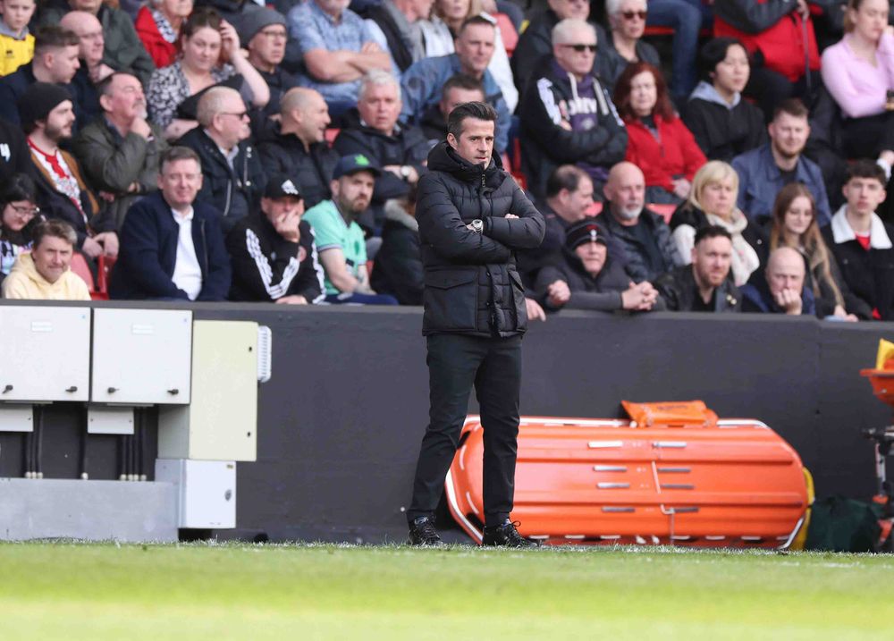 Marco Silva on the touchline