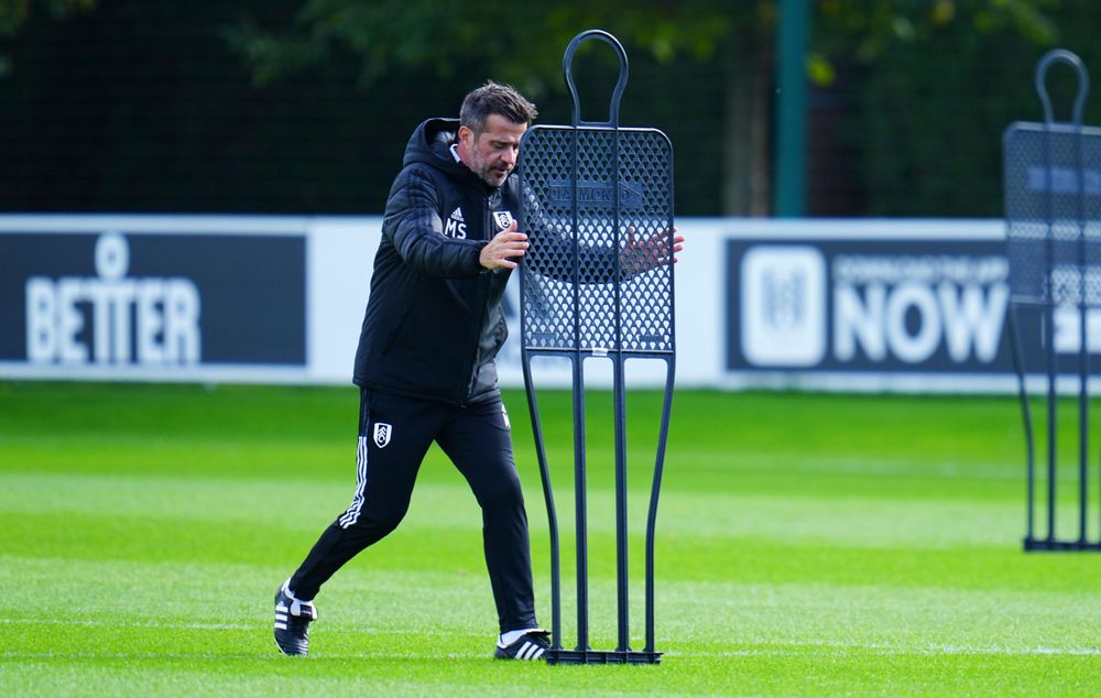 Marco Silva takes training at Motspur Park Marco Silva takes training at Motspur Park