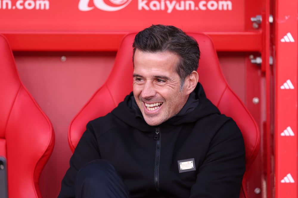 Marco Silva in the dugout at Nottingham Forest Marco Silva in the dugout at Nottingham Forest