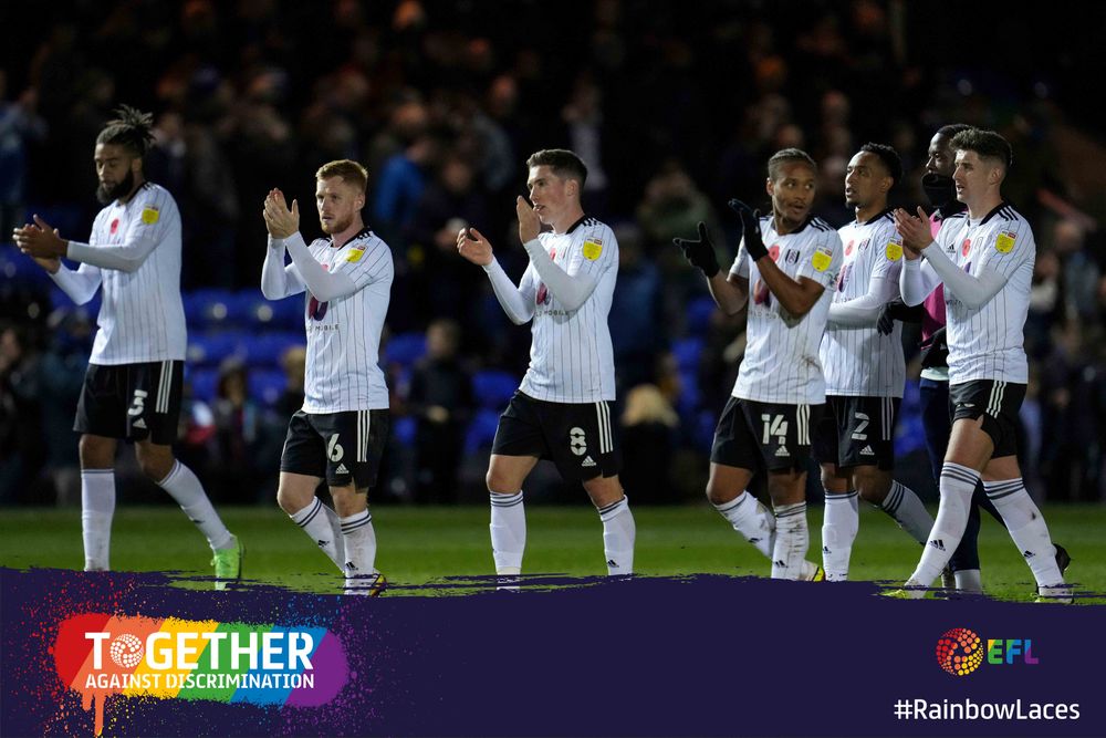 Fulham supports the Rainbow Laces campaign
