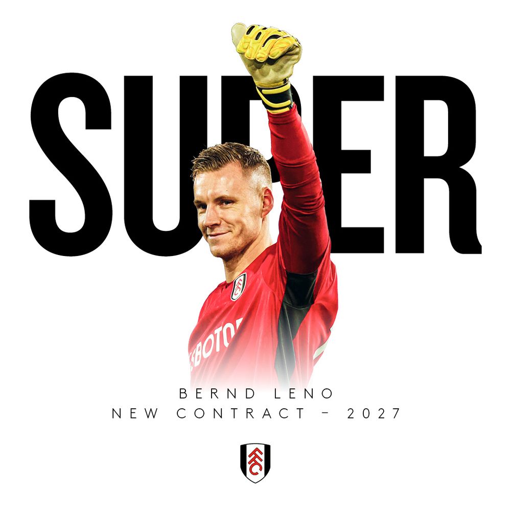 Bernd Leno signs a new deal! Bernd Leno signs a new deal!