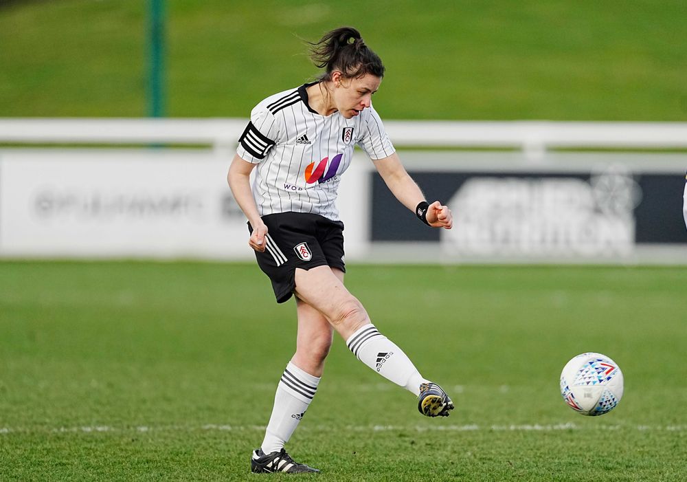 Mary Southgate in action for Fulham Women Mary Southgate in action for Fulham Women