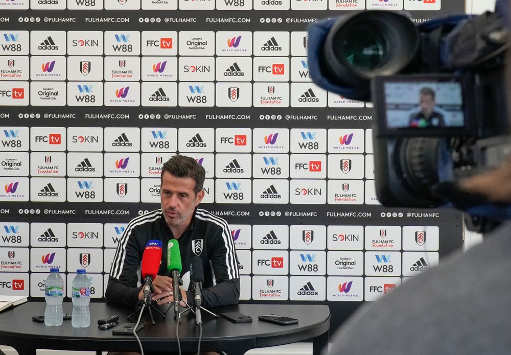 Marco Silva addresses the media