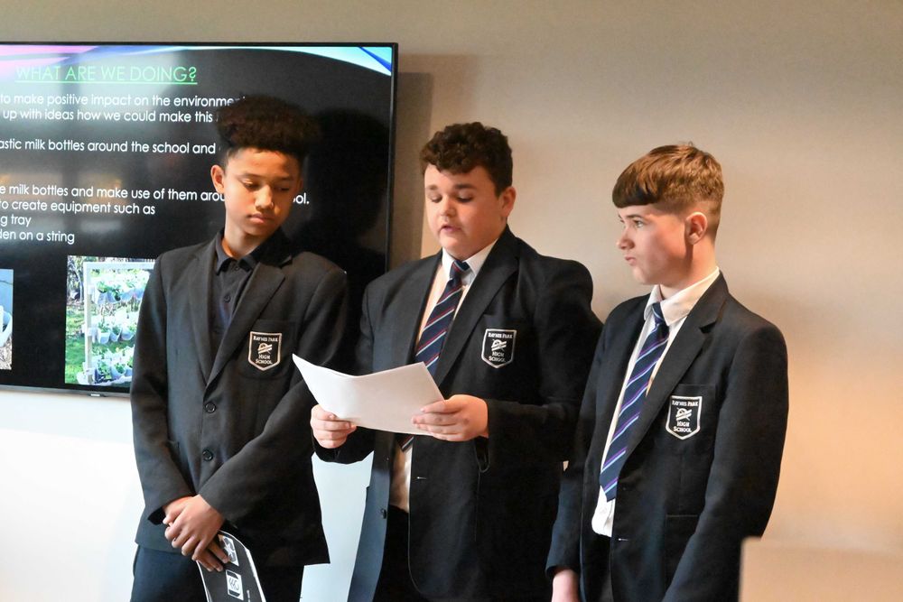 Three Social Action Challenge participants present Three Social Action Challenge participants present