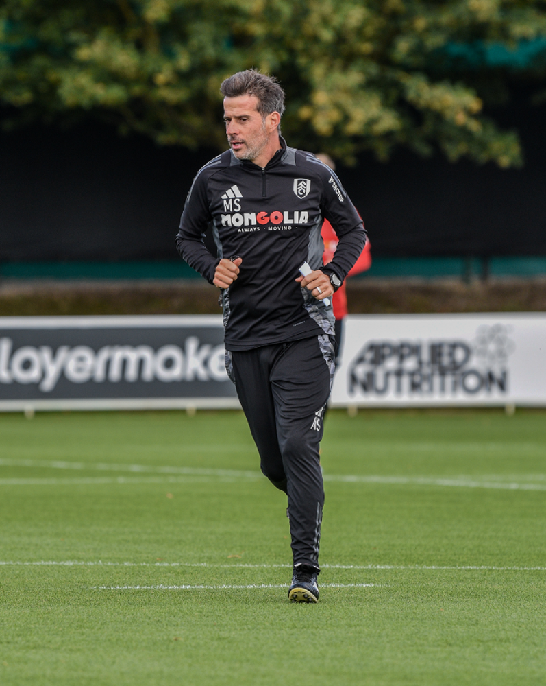 Marco Silva during training Marco Silva during training