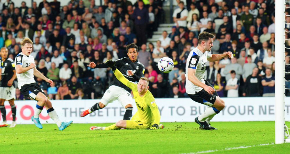 Fabio Carvalho scores against Derby County