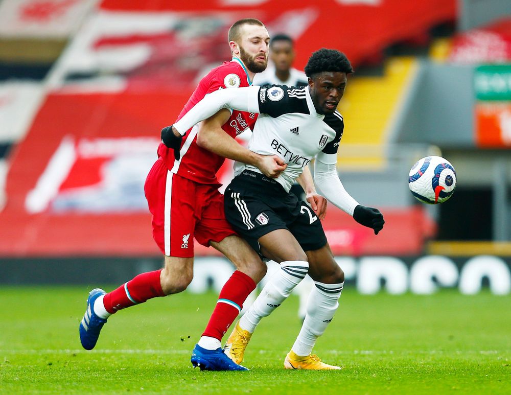 Josh Maja holds the ball up under pressure. Josh Maja holds the ball up under pressure.