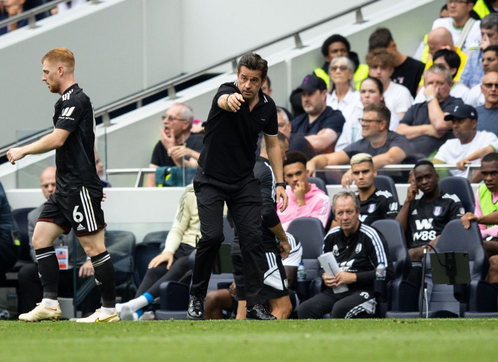 Marco Silva on the touchline at Spurs Marco Silva on the touchline at Spurs