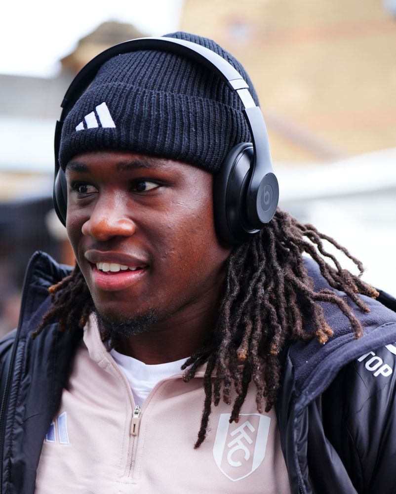 Calvin Bassey arrives at Craven Cottage