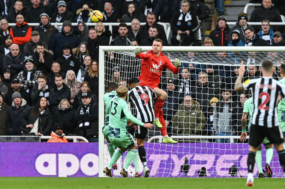 Bernd Leno punches clear