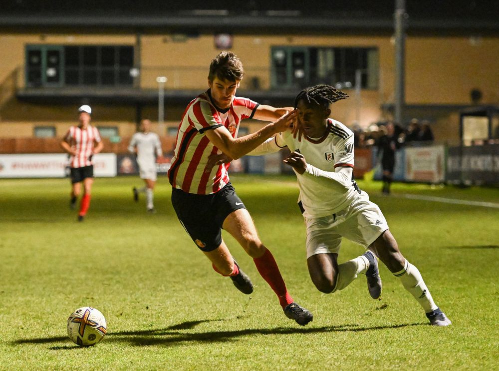 Loupalo-Bi runs past a defender Loupalo-Bi runs past a defender