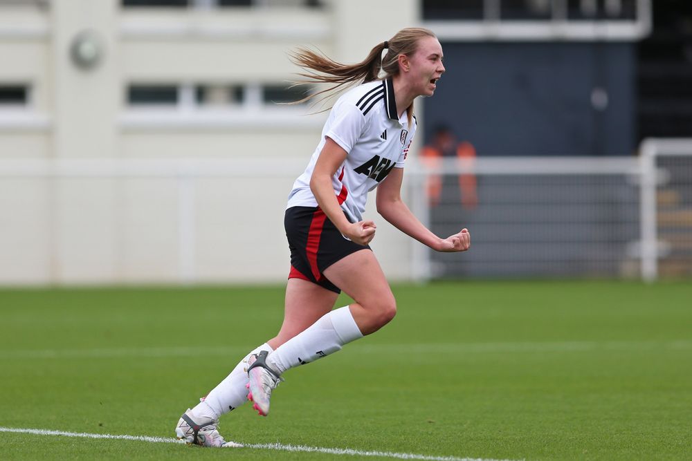 Madi Parsonson celebrates her equaliser Madi Parsonson celebrates her equaliser