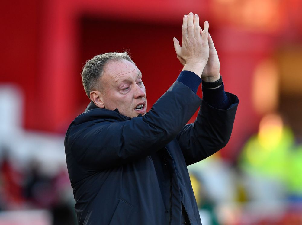 Steve Cooper applauds the Forest fans