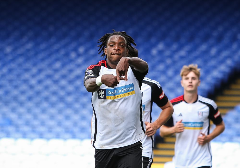 Martial Godo celebrates scoring against Crystal Palace Martial Godo celebrates scoring against Crystal Palace